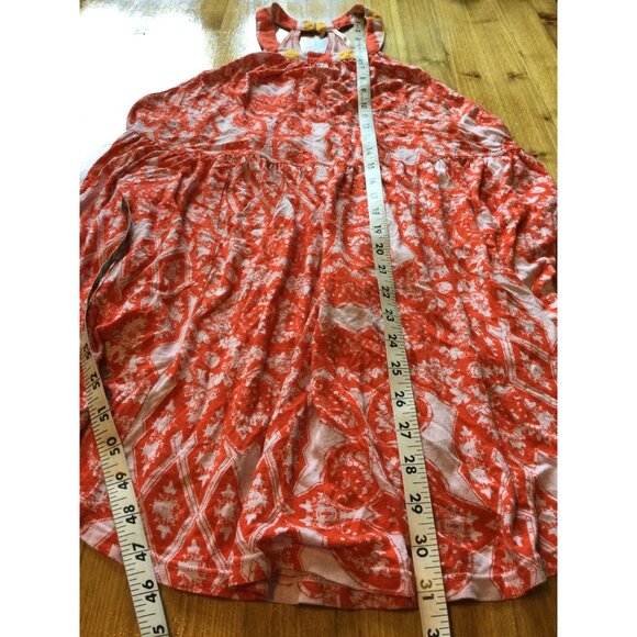 Free People MiMi Tunic Top NWT Lavender Combo Size S Flowy Cut Out Back Halter - Picture 10 of 10